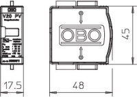 OBO V20-C 0-300PV Vrchní díl SPD V20 typ 2 pro FV 300V DC