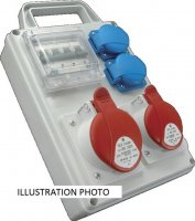 ROS-I 3200 D/A Zásuvková rozvodnice 2x32