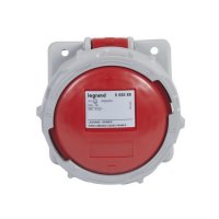 P17 TEMPRA PRO IP 66/67 PRŮMYSLOVÁ ZÁSUVKA DO PANELU 400V 4K 63A 3P+E ČERVENÁ