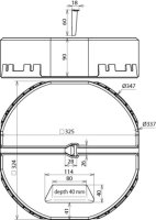 Dehn 102340 Betonový podstavec C45/55 17kg D 337mm plastová podložka