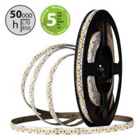LED pásek SMD2835 NW, 240LED/m, 6W/m, DC 24V, 540lm/m, CRI90, IP20, 8mm, 50m