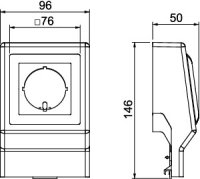 OBO SL ETler5070 cws Přístrojový nosič SL krémová bílá Polyvinylchlorid PVC