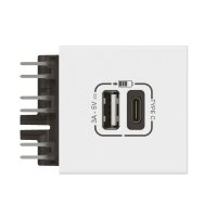 MOSAIC LINK USB NABÍJEČKA A+C 2 MODULY S PŘÍSLUŠENSTVÍM PRO KABELÁŽ BÍLÁ LEGRAND