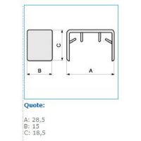 GM 25X17 W 06611 Spojka pro minikanály 25x17 - bílá IBOCO B06611