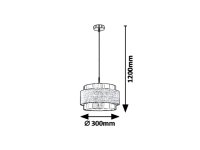 Basil E27 1X 40W IP20 saténový chrom RABALUX 5383