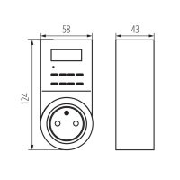 Elektronický časový spínač CYBER TM-6 01016 Kanlux