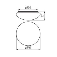 CORSO LED V2 18-NW-SE Přisazené svítid KANLUX 31224