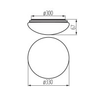 Kanlux 31224 CORSO LED V2 18-NW-SE Přisazené svítid