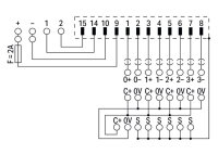 propojovací modul pro systémovou kabeláž, Sub-Min-D 15pól.