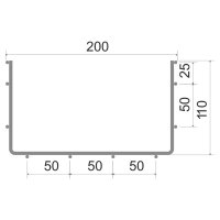Drátěný žlab 110x200 žárový zinek KOPOS DZ 110X200_BF