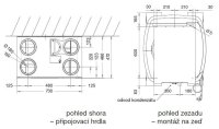 EHR 280 H Akor RF větrací jednotka s rekuperací tepla ELEKTRODESIGN 9931015