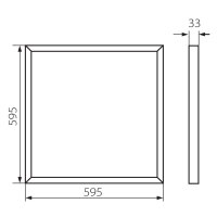 LED panel BAREV 2X36W3600 60NW MILEDO KANLUX 31128