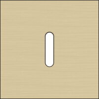 Jednoduchý čelní panel, NIKO Rocker alu GOLD BRUSHED 227-56101