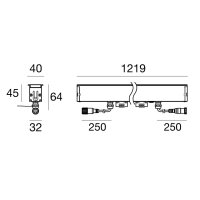 XENIA-A 9 L.1219 S/AL 24V CV AM LINEA LIGHT C00559AMMWW