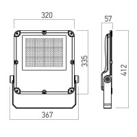 XFIELD Proiector 150W 120-277V AC 4000K
