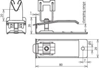 Podpěra vedení pro střechy z deskových materiálů 2-8mm, d8mm, nerez