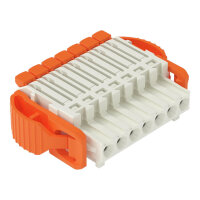 1vodičová pružinová svorkovnice, Páčka, Push-in CAGE CLAMP, Světle šedá