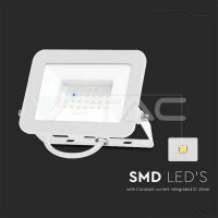 30W LED Floodlight SMD SAMSUNG Chip PRO-S White Body 6500K VT-44030 SKU10025