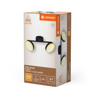 DECOR SPOT MOON 2SPOT 10.5W 830 BK LEDV