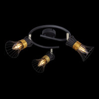 Stropní svítidlo PURRA černá 3xE14, max. 40W 230V GLOBO 54814-3