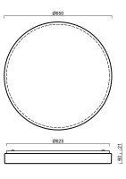 Přisazené svítidlo DELIA 4 100W IP54 4K NZ3h PC bílá OSMONT DEL69956