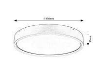 Dewson broušený hliník LED 37W IP20 2480