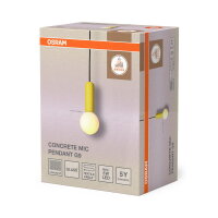 Decor Concrete Mic Pendant 1XG9 Yellow OSRAM 4058075848306