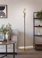 Stojací lampa CASTELPOTO LED 17,6W IP20 mosaz/černá  EGLO 901973