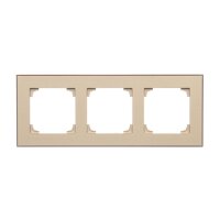 Rámeček 3 násobný champagne matná KONTAKT SIMON TRD3.149/144