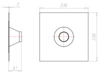 Manžeta pro trubky průměr 50-75 mm KAISER 9059-52
