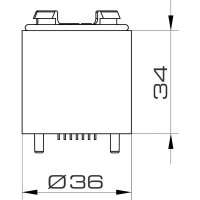 Modul optický BABYTWS 24 V, ACDC, IP65, oranžová, allCOLOR SIRENA 36452