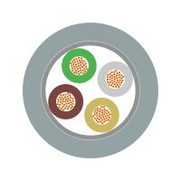 Nízkofrekvenční datový kabel UNITRONIC FD 4x0,34 LAPP 0027872