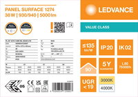 LED panel SURFACE 1274 38W ML 93040 U19 LEDVANCE 4099854729997