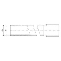 Tuhá hrdlovaná trubka PVC pr. 16 mm, 22411, 320N/5cm, světle šedá, délka 3 m.