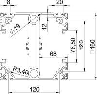 Inst. průmyslový sloup ISS160160IP6 EL