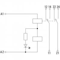 Reléový modul DRIKIT 24VAC 2CO LD WEIDMÜLLER 2476850000