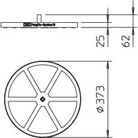 OBO F-FIX-B16 Základna, pro FangFix, 16kg, Polypropylén, PP