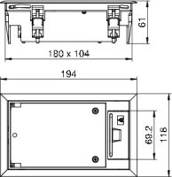 OBO 7405124 Přístrojová jednotka GES2 U 1019
