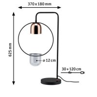Stolní lampa Fanja 1-ramenné pro osvětlení rostlin černá/měď 797.46 79746