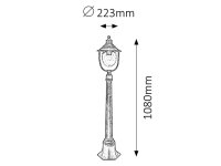 Barcelona E27 60W IP43 antická zlatá RABALUX 8679