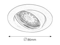 Lite GU10 3x 50W IP40 saténový chrom RABALUX 1166