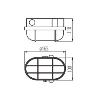 Přisazené svítidlo MILO 7040T/P-B KANLUX 08092