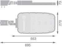 Pouliční svítidlo OSRAM STREETLIGHT AREA EXTRA LARGE RV35ST 150W 730 RV35ST GY