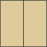 Smart Switch kolébka 2x1/2-ALU GOLD NIKO 221-31004