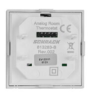 Kryt termostatu pro topení, analogový, stříbrný SCHRACK EV123311--