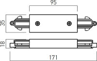 MINITRACK 1c LINEAR CONNECTOR & POWER SU