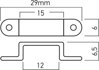 XSTRIP MOUNTING CLIP for 12 mm LED STRIP