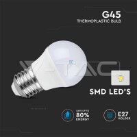 LED Bulb 3.7W E27 G45 4000K, VT-1830 V-TAC SKU214162