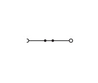 1vodičová rozpojovací svorka N, 2,5 mm2, Push-in CAGE CLAMP, Modrá