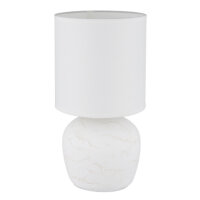 Stolní lampa MARBLE bílá 1x40W E14  GLOBO 21739W
